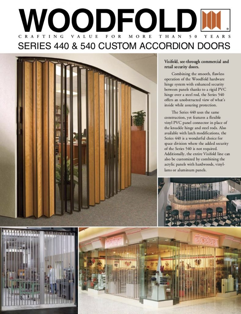 WOODFOLD® SERIES 440 Accordion Doors Custom Accordion Doors