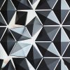 Hanging Room Divider Facet: Graphite diamond shapes close-up